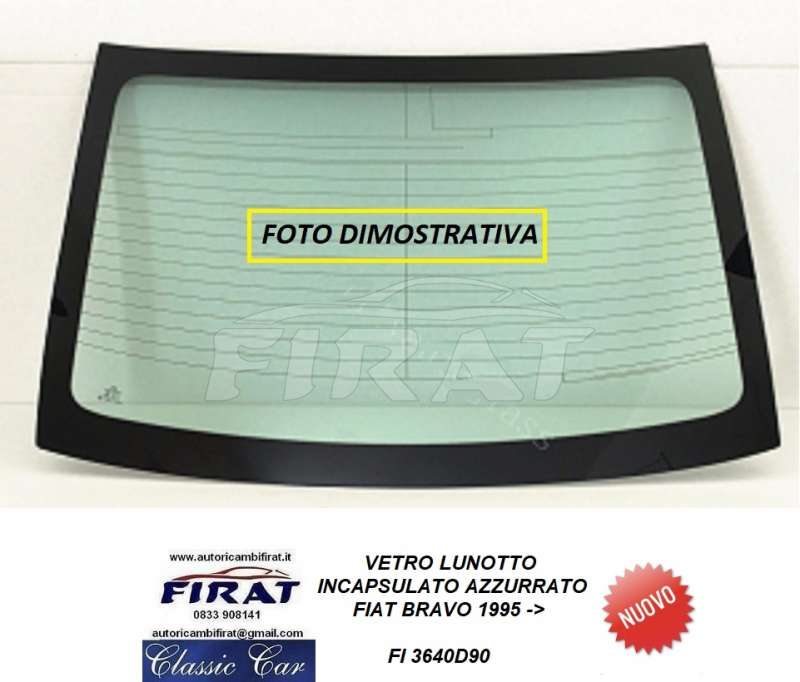 VETRO LUNOTTO FIAT BRAVO 95 -> AZZURRATO